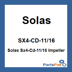 Solas SX4-CD-11/16; Solas Sx4-Cd-11/16 Impeller