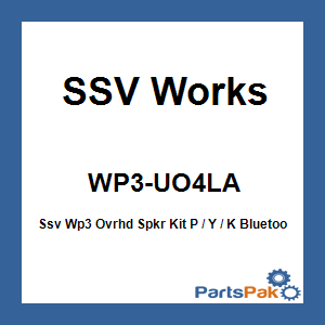 SSV Works WP3-UO4LA; Ssv Wp3 Ovrhd Spkr Kit P / Y / K