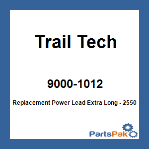 Trail Tech 9000-1012; Replacement Power Lead Extra Long - 2550Mm Lead