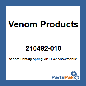 Venom Products 210492-010; Venom Primary Spring 2016+ Ac Snowmobile 108-240 Purple / Blue