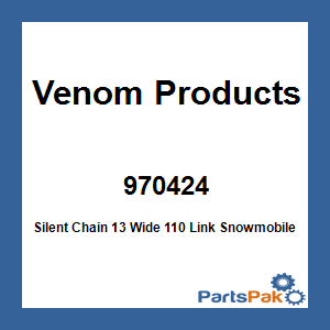 Venom Products 970424; Silent Chain 13 Wide 110 Link Snowmobile