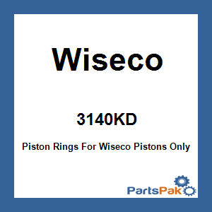 Wiseco 3140KD; Piston Rings For Wiseco Pistons Only; 3.140 Semi Keystone Ring Set