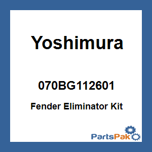 Yoshimura 070BG112601; Fender Eliminator Kit