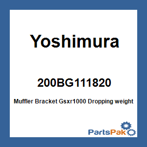 Yoshimura 200BG111820; Muffler Bracket Gsxr1000