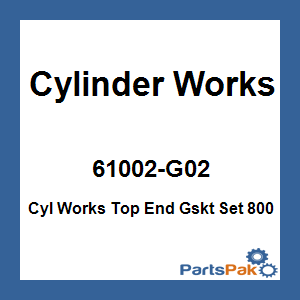 Cylinder Works 61002-G02; Cyl Works Top End Gasket Set 800