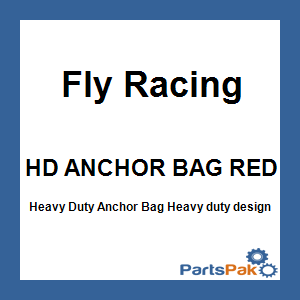 Fly Racing HD ANCHOR BAG RED; Heavy Duty Anchor Bag