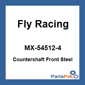 Fly Racing MX-54512-4; Countershaft Front Steel
