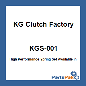 KG Clutch Factory KGS-001; High Performance Spring Set