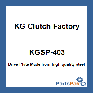 KG Clutch Factory KGSP-403; Drive Plate