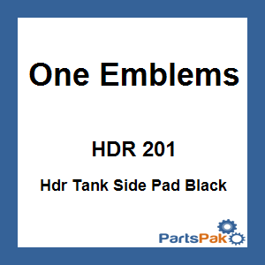 One Emblems HDR 201; Hdr Tank Side Pad Black
