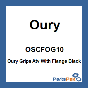 Oury OSCFOG10; Oury Grips Atv With Flange Black