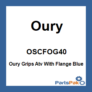 Oury OSCFOG40; Oury Grips Atv With Flange Blue