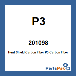 P3 201098; Heat Shield Carbon Fiber