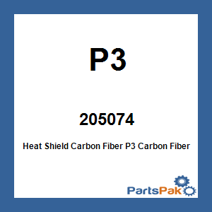 P3 205074; Heat Shield Carbon Fiber
