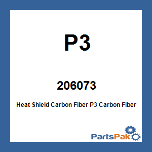P3 206073; Heat Shield Carbon Fiber