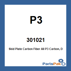 P3 301021; Skid Plate Carbon Fiber