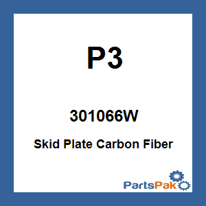 P3 301066W; Skid Plate Carbon Fiber