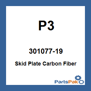 P3 301077-19; Skid Plate Carbon Fiber