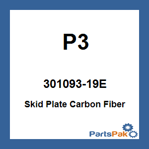 P3 301093-19E; Skid Plate Carbon Fiber