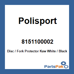 Polisport 8151100002; Disc / Fork Protector Kawasaki White / Black