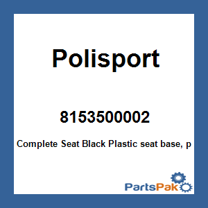 Polisport 8153500002; Complete Seat Black