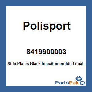 Polisport 8419900003; Side Plates Black