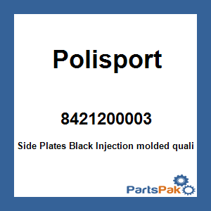 Polisport 8421200003; Side Plates Black