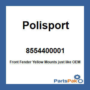 Polisport 8554400001; Front Fender Yellow