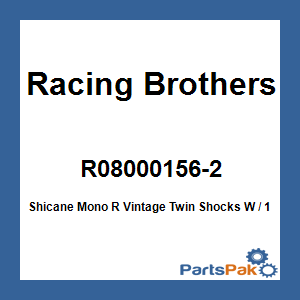 Racing Brothers R08000156-2; Shicane Mono R Vintage Twin Shocks W / 115-155 Springs