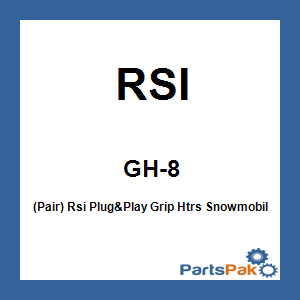 RSI GH-8; (Pair) Rsi Plug&Play Grip Htrs Snowmobile Ext Length Arctic / Fits Yamaha