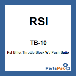 RSI TB-10; Rsi Billet Throttle Block W / Push Button Kill Switch