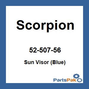 Scorpion 52-507-56; Sun Visor (Blue)