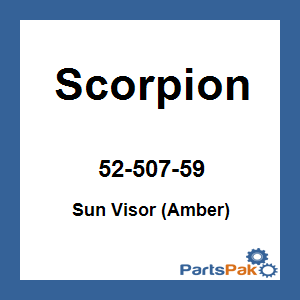 Scorpion 52-507-59; Sun Visor (Amber)