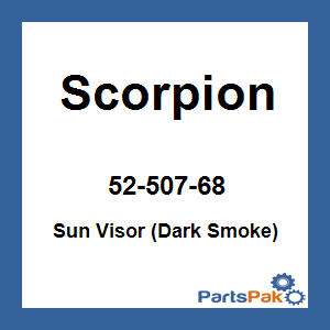 Scorpion 52-507-68; Sun Visor (Dark Smoke)