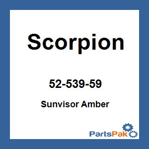 Scorpion 52-539-59; Sunvisor Amber