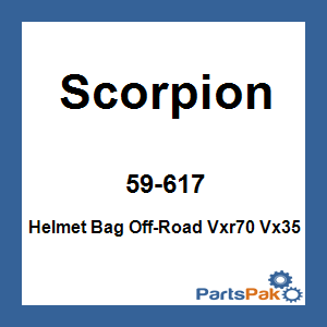 Scorpion 59-617; Helmet Bag Off-Road Vxr70 Vx35