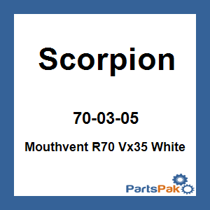 Scorpion 70-03-05; Mouthvent R70 Vx35 White