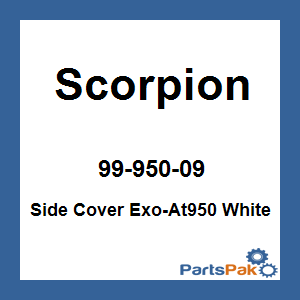 Scorpion 99-950-09; Side Cover Exo-At950 White