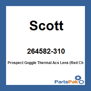 Scott 264582-310; Prospect Goggle Thermal Acs Lens (Red Chrome)