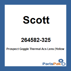 Scott 264582-325; Prospect Goggle Thermal Acs Lens (Yellow Chrome)