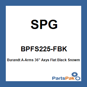 SPG BPFS225-FBK; Burandt A-Arms 36-inch Axys Flat Black Snowmobile