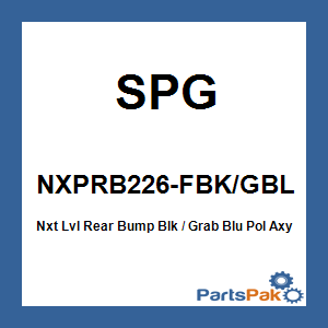 SPG NXPRB226-FBK/GBL; Nxt Lvl Rear Bump Blk / Grab Blu Pol Axys Rmk 155 Snowmobile
