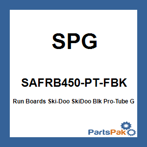 SPG SAFRB450-PT-FBK; Run Boards Fits Ski-Doo Fits SkiDoo Blk Pro-Tube Gen 4