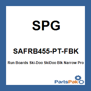 SPG SAFRB455-PT-FBK; Run Boards Fits Ski-Doo Fits SkiDoo Blk Narrow Pro-Tube Gen 4