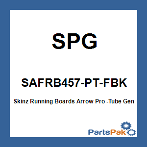 SPG SAFRB457-PT-FBK; Skinz Running Boards Arrow Pro -Tube Gen4 Summit Sp (Black)