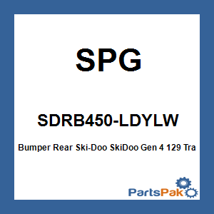 SPG SDRB450-LDYLW; Bumper Rear Fits Ski-Doo Fits SkiDoo Gen 4 129 Track Lemon Drop