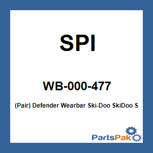 SPI WB-000-477; (Pair) Defender Wearbar Fits Ski-Doo Fits SkiDoo Snowmobile