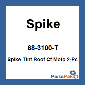 Spike 88-3100-T; Spike Tint Roof Cf Moto 2-Pc