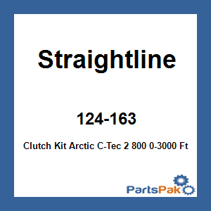 Straightline 124-163; Clutch Kit Arctic C-Tec 2 800 0-3000 Ft Snowmobile
