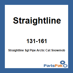 Straightline 131-161; Straightline Sgl Pipe Fits Artic Cat Snowmobile